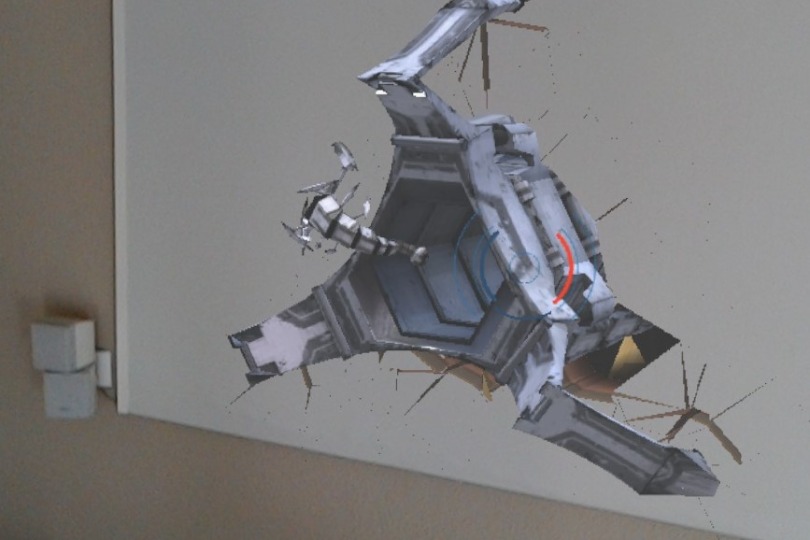 Aliens in RoboRaid erkennen die Wände