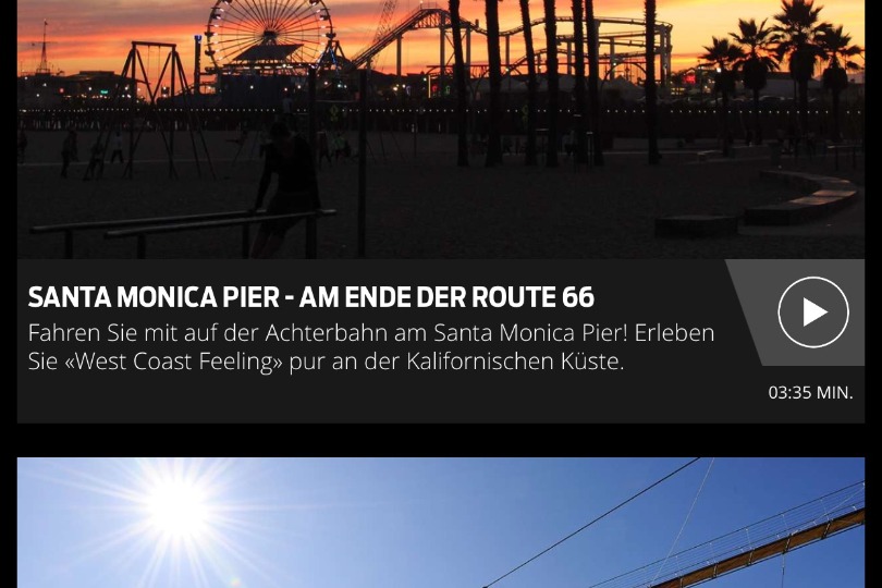 Per Push-Meldung können sich die Nutzer über neue 360-Grad-Videos benachrichtigen lassen. Hier Übersicht auf iPhone.