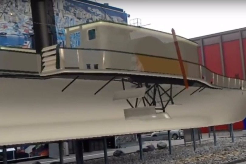Visualisierung eines alten Schiffes mit der HoloLens