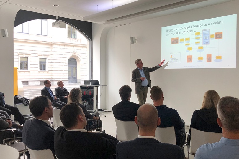 Andreas Bossecker, CTIO at NZZ, erklärt wie die NZZ sich mit der Unterstützung von Netcetera erfolgreich transformierte