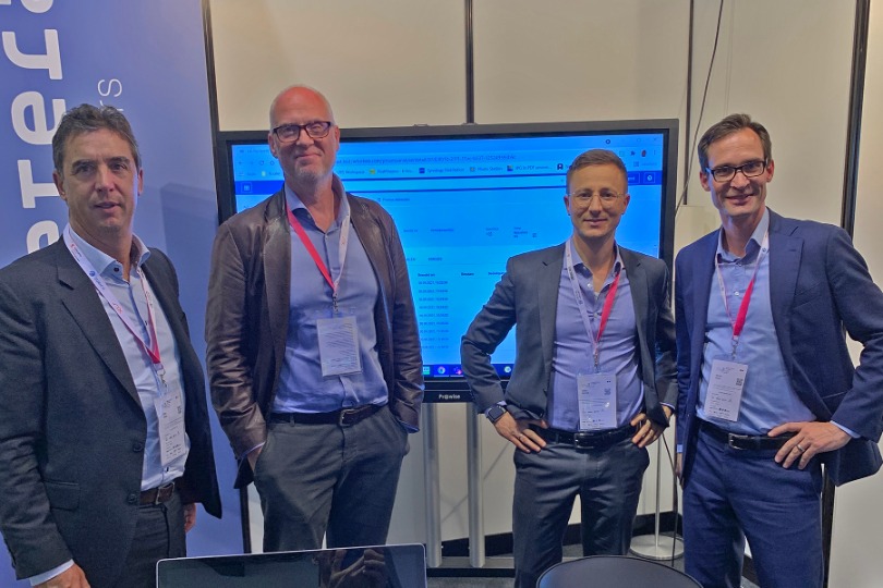 Das Team: Mike Franz, Marc Schulz, Fabio Kornek und Martin Meier (von links).