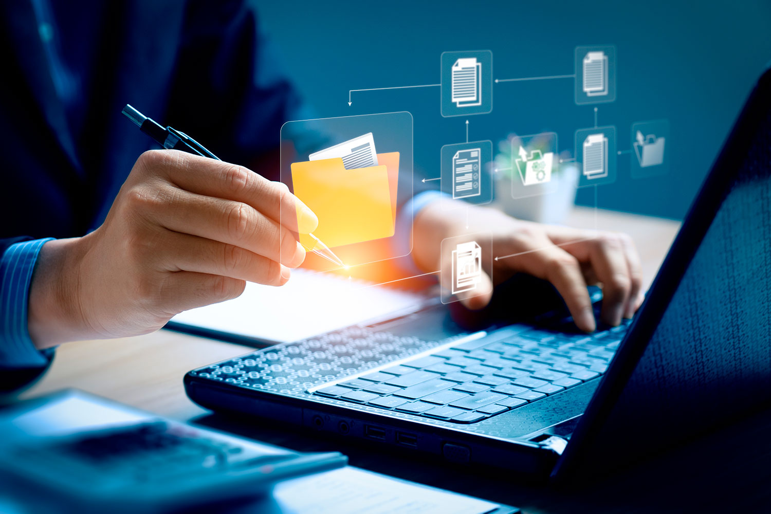 document-processing-laptop-files